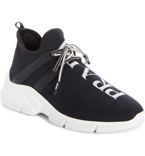 white prada sock shoes|prada sneakers no closet.